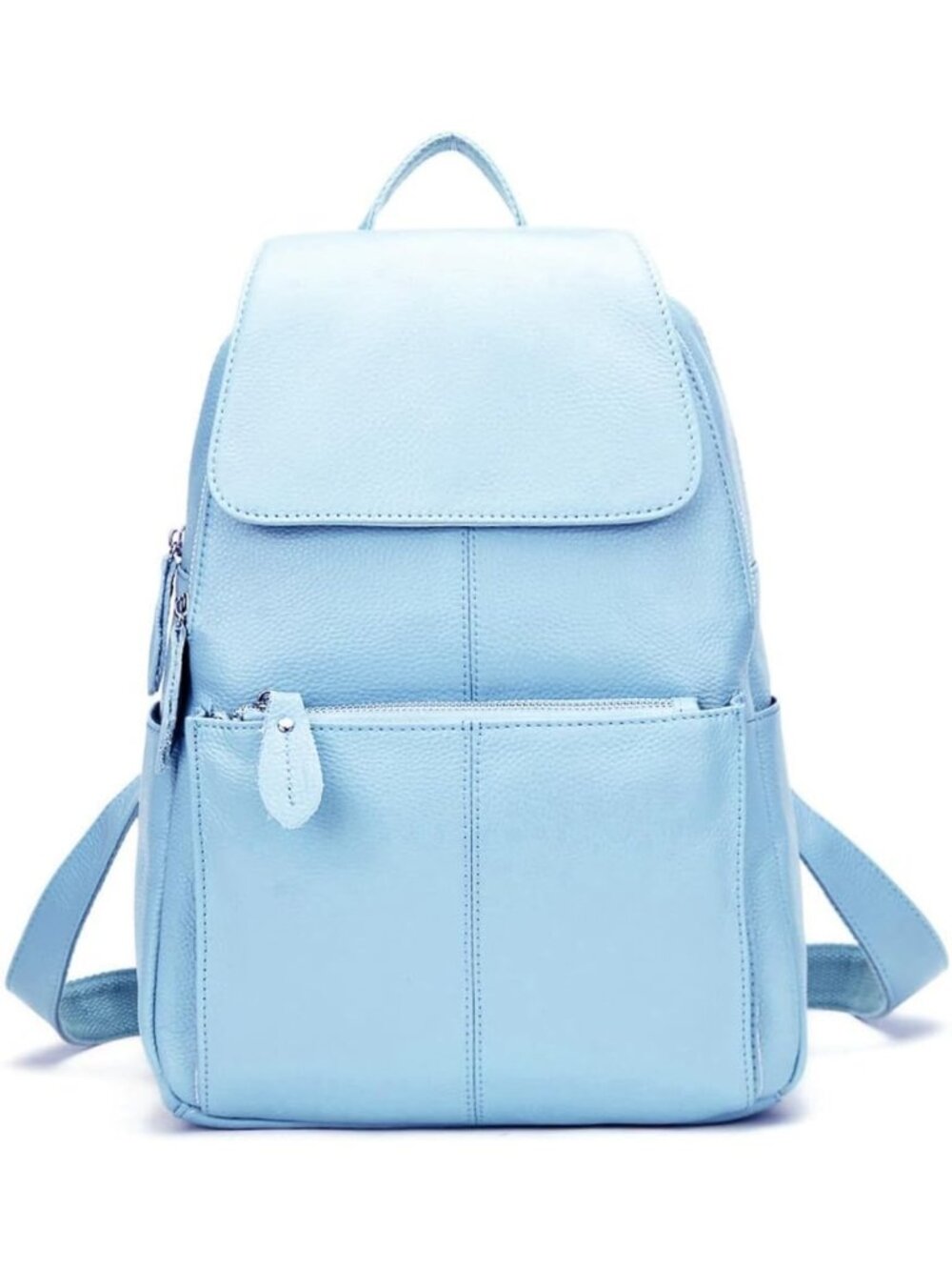 15 Colors Soft Genuine Leather Women's Backpack - Stylish Travel Bag for Women
